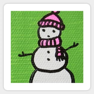 Snowman Portrait #2 Sticker